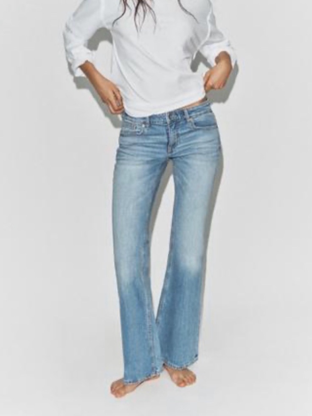 Zara Light Blue bootcut Jeans